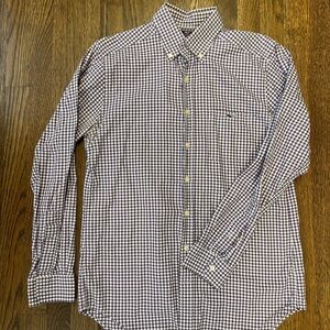 Vineyard Vines, purple gingham men’s button-down - size Medium